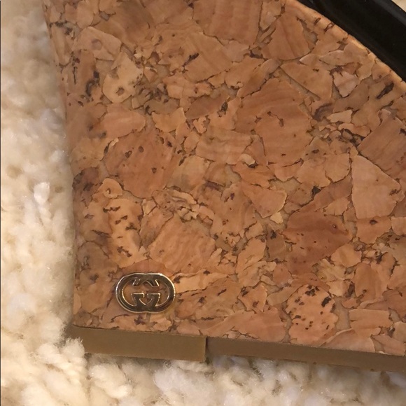 Gucci Cork Wedges, Like New Condition (worn 1x) - Picture 2 of 6